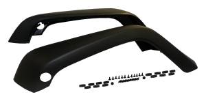 Crown Automotive Jeep Replacement - Crown Automotive Jeep Replacement Fender Flare Set Front Incl. 2 Flare/Retainers/Rivets Textured Black  -  5KFKFR - Image 2