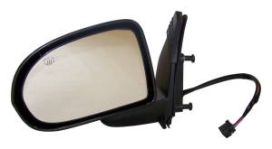 Crown Automotive Jeep Replacement Door Mirror Left Power Heated Foldaway Black Textured Finish  -  5115047AH