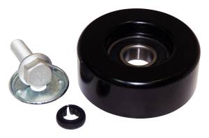 Engine - Pulleys - Crown Automotive Jeep Replacement - Crown Automotive Jeep Replacement Drive Belt Idler Pulley For Use w/ 2007-18 Jeep JK Wrangler/ 2008-12 KK Liberty/ 2007-09 Dodge Nitro w/ 2.8L Diesel Engine Smooth Top Idler  -  68027603AA