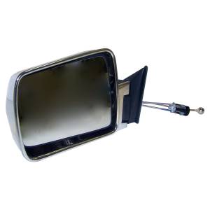 Crown Automotive Jeep Replacement Manual Remote Mirror Left Driver Side Chrome Foldaway  -  55034121