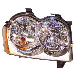 Lights - Headlights - Crown Automotive Jeep Replacement - Crown Automotive Jeep Replacement Head Light Assembly Right Incl. Bulbs/Harness  -  55156350AF