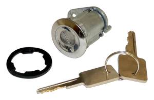 Crown Automotive Jeep Replacement Door Lock Cylinder Kit w/2 Keys Chrome  -  8122874K