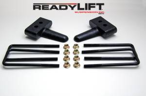 ReadyLift - ReadyLift Rear Block Kit 1.5 in. Cast Iron Blocks Incl. Integrated Locating Pin E-Coated U-Bolts Nuts/Washers - 66-2051 - Image 2
