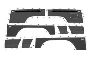 Rough Country Quarter Panel Armor Set Front/Rear Upper and Lower Incl. Gas Cap Armor Plate - 10581