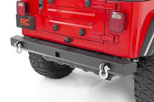 Rough Country - Rough Country Classic Full Width Rear Bumper 4.75 Ton Capacity Incl. D-Rings Black - 10591 - Image 1