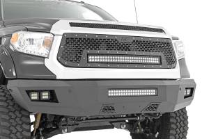 Rough Country Heavy Duty Front LED Bumper Incl. [4] Black-Series LED Cube Lights 20 in. Black-Series LED Light Bar Wiring Harness - 10777