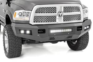 Rough Country LED Front Bumper Front 2 in. LED Cubes 20 in. LED Light Bar Durable All Steel Construction 15000 Lumens Of Lighting Power Sensor Relocator - 10785