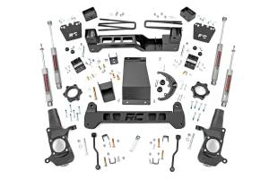Rough Country - Rough Country Suspension Lift Kit 6 in. N3 Series Shock Absorbers Can Run Up To 35x12.50 Wheel Differential Drop Bracket CV Spacers - 29730A - Image 1