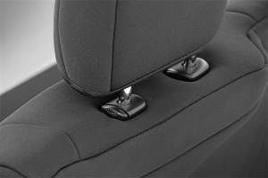 Rough Country - Rough Country Neoprene Seat Covers Front Neoprene 4-Layer Construction Black - 91024 - Image 3