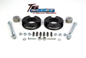 ReadyLift - ReadyLift T6 Billet Front Leveling Kit 2.25 in. Lift Anodized Black Allows Up To A 33in. Tire - T6-5055-K - Image 1