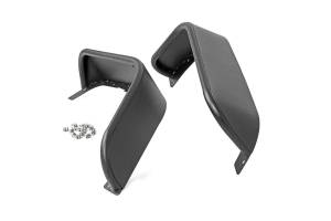 Rough Country Tubular Fender Flares Front 8 in. Wide Steel Satin Black Incl. Hardware Pair - 10531
