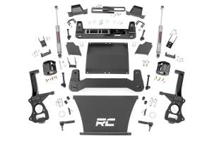 Rough Country - Rough Country Suspension Lift Kit 4 in. Front/Rear Cross Members Skid Plate Cast Steel Knuckles Laser Cut Includes Valved N3 Series Shock Absorbers - 27531 - Image 1