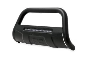 Rough Country - Rough Country Black Bull Bar w/ Integrated Black Series 20-inch LED Light Bar - B-T4071 - Image 1