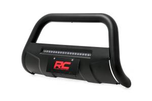 Rough Country - Rough Country Black Bull Bar w/ Integrated Black Series 20-inch LED Light Bar - B-T4071 - Image 3