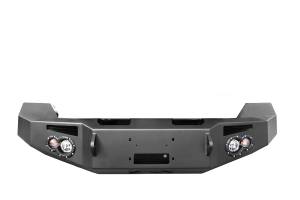 Fab Fours Premium Winch Front Bumper 2 Stage Black Powder Coated w/o Grill Guard w/Sensors - DR13-F2951-1