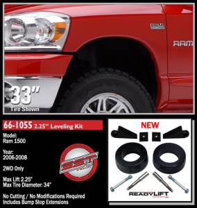 ReadyLift - ReadyLift Front Leveling Kit 2.25 in. Lift Incl. Bump Stops: Allows Up To 34 in. Tire - 66-1055 - Image 3
