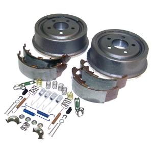 Crown Automotive Jeep Replacement Drum Brake Service Kit Rear Incl. Drums/Shoe Set/Hardware  -  52005350KE