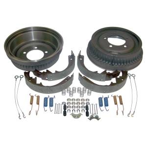 Crown Automotive Jeep Replacement Drum Brake Service Kit Rear Incl. 2 Drums 1 Shoe Set And All Hardware w/11 x 2 in. Drums  -  5352476K