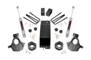 Rough Country - Rough Country Suspension Lift Knuckle Kit w/Shocks 3.5 in. Lift Incl. Strut Spacer Knuckles Diff. Drop Spacer/Skid Plate Blocks U-Bolts Hardware Rear Premium N3 Shocks - 11930 - Image 2