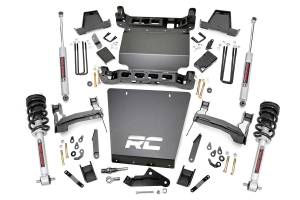 Rough Country - Rough Country Suspension Lift Kit 7 in. Upper Strut Spacers Skid Plate Front/Rear Cross Members Sway Bar Drop Brackets Fabricated Anti-Wrap Lift Blocks Includes N3 Shocks - 29833 - Image 2