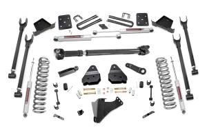 Rough Country Suspension Lift Kit w/Shocks 6 in. 4-Link w/N3 Shocks Incl. 4 in. Axle Diameter Front Driveshaft - 50721