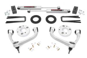 Rough Country - Rough Country Bolt-On Lift Kit w/Shocks 3 in. Lift Incl. Front Upper Control Arms Lift Blocks U-Bolts Front and Rear Premium N3 Shocks - 51014 - Image 2