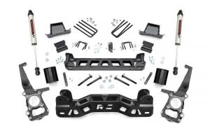 Rough Country - Rough Country Suspension Lift Kit 6 in. w/V2 Shocks Durable Lifted Knuckles Strut Spacers 1/4 in. Thick Plate Steel Front/Rear High Clearance - 57371 - Image 2