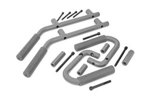 Rough Country - Rough Country Grab Handle Front and Rear Solid Steel Gray Set - 6503GRAY - Image 2