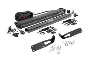 Rough Country - Rough Country LED Light Bar Bumper Mounting Brackets 20 in. - 70568BL - Image 2