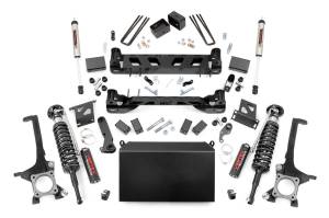 Rough Country Suspension Lift Kit w/Shocks 6 in. Lift Front Vertex Adjustable Coilovers Rear V2 Monotube Shocks - 75457