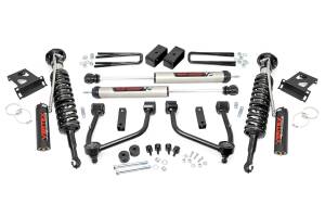 Rough Country Suspension Lift Kit w/V2 Shocks 3.5 in. Incl. Upper Control Arms Vertex Coilovers Diff Spacers Bumpstop Spacers Lift Blocks U-Bolts - 76857