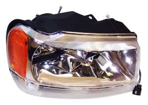 Crown Automotive Jeep Replacement Head Light Assembly Right w/o Leveling Device Incl. Bulbs/Harness  -  55155552AD