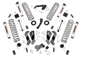 Rough Country - Rough Country Suspension Lift Kit 3.5 in. Front/Rear Coil Springs N3 Shocks Durable 18 mm. Spring Loaded Piston Rod 54 mm. Shock Body Control Arm Drop Brackets Run 35x12.50 Tire - 69470 - Image 1