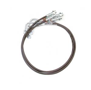 ReadyLift - ReadyLift Brake Line Front And Rear Braided Stainless Steel 6 in. Length - 47-6445 - Image 1