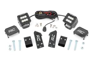 Rough Country - Rough Country Dual LED Cube Kit w/Black Series Flood LEDs - 93077 - Image 2