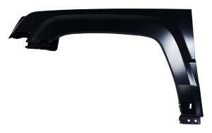 Crown Automotive Jeep Replacement Fender Front Left w/o Side Repeater Lens Black Primer Finish  -  68079925AA