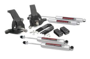 Rough Country - Rough Country Suspension Lift Kit 3 in. Lift Spindles 2 in. Lift U-Bolt - 52830 - Image 2