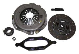 Crown Automotive Jeep Replacement - Crown Automotive Jeep Replacement Clutch Kit Incl. Clutch Disc/Pressure Plate/Clutch Release Bearing/Pilot Bearing/Clutch Fork/Alignment Tool 9.125 in. Disc 14 Splines .968 in. Spline Dia.  -  TXYZ9499F - Image 1