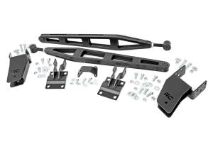 Rough Country - Rough Country Traction Bar Kit Mounting Kit Cleveite Rubber Bushings Ladder Bar Design U-Bolt Includes Threaded Adjustable 0-3 in. Lift - 51005 - Image 2