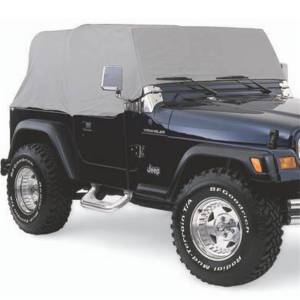 Smittybilt Cab Cover Water Resistant w/o Door Flaps Gray - 1161