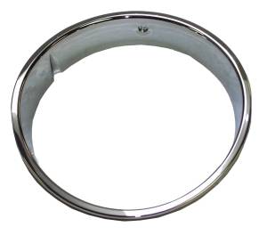 Crown Automotive Jeep Replacement - Crown Automotive Jeep Replacement Headlamp Bezel Left Chrome  -  55055047 - Image 2