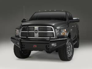 Fab Fours Black Steel Front Ranch Bumper 2 Stage Black Powder Coated w/o Full Grill Guard Incl. Light Cut-Outs - DR10-S2961-1