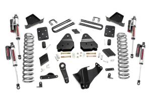 Rough Country Suspension Lift Kit 4.5 in. Lifted Coil Springs Radius Arm Drop Brackets U-Bolts Track Bar Drop Bracket Pitman Arm Includes Valved N3 Series Shocks - 56750