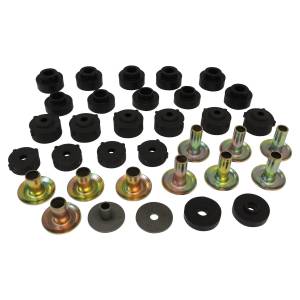 Crown Automotive Jeep Replacement - Crown Automotive Jeep Replacement Body Mounting Kit Incl. Mount Bushings/Retainers/Washer/Bushings w/Steel Body  -  52002723K - Image 2