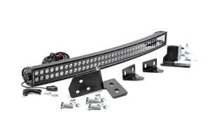 Rough Country - Rough Country Cree Black Series LED Light Bar 40 in. Dual Row 19020 Lumens 240 Watts Spot/Flood Beam Ip67 Ratings Incl. Wire Harness Switch Hidden Bumper Mount - 70682 - Image 2