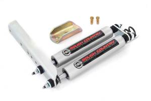 Rough Country N3 Dual Steering Stabilizer Big Bore Incl. Mounting Brackets and Hardware - 8733730