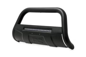 Rough Country - Rough Country Black Bull Bar w/ Integrated Black Series 20-inch LED Light Bar - B-C4151 - Image 1