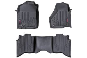 Rough Country Heavy Duty Floor Mats Front And Rear 3 pc. Full Console - M-31213