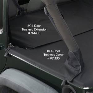 Exterior - Tonneau Covers - Smittybilt - Smittybilt Tonneau Cover Black Diamond Extension Covers Rear Seats - 761435