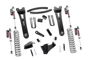 Rough Country - Rough Country Suspension Lift Kit 6 in. w/Vertex Shocks Heavy-Duty Radius Arms Rubber Bushings Adjustable Alignment Cam Lifted Coil Springs Brackets Bumpstop Spacers w/Hardware - 53650 - Image 1